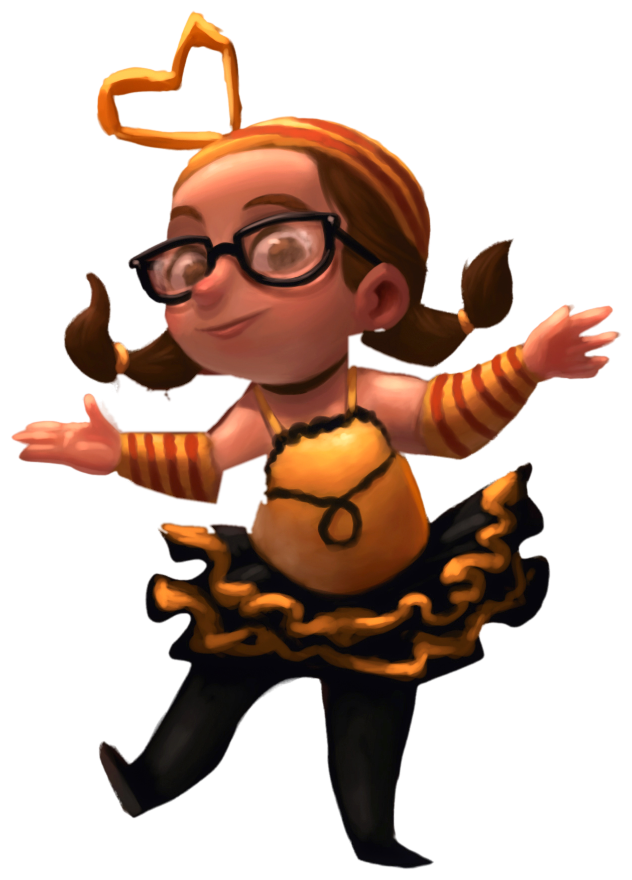 JuBeeli's Bee Girl with her arms open