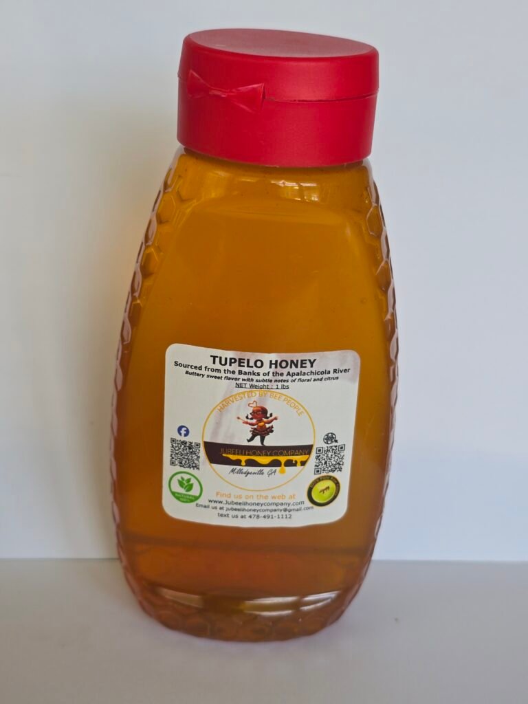 One pound bottle of Tupelo Honey from Apalachicola Fl